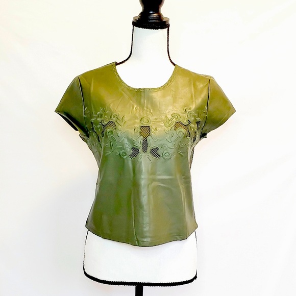 Olive Green Leatherette - Picture 1 of 3